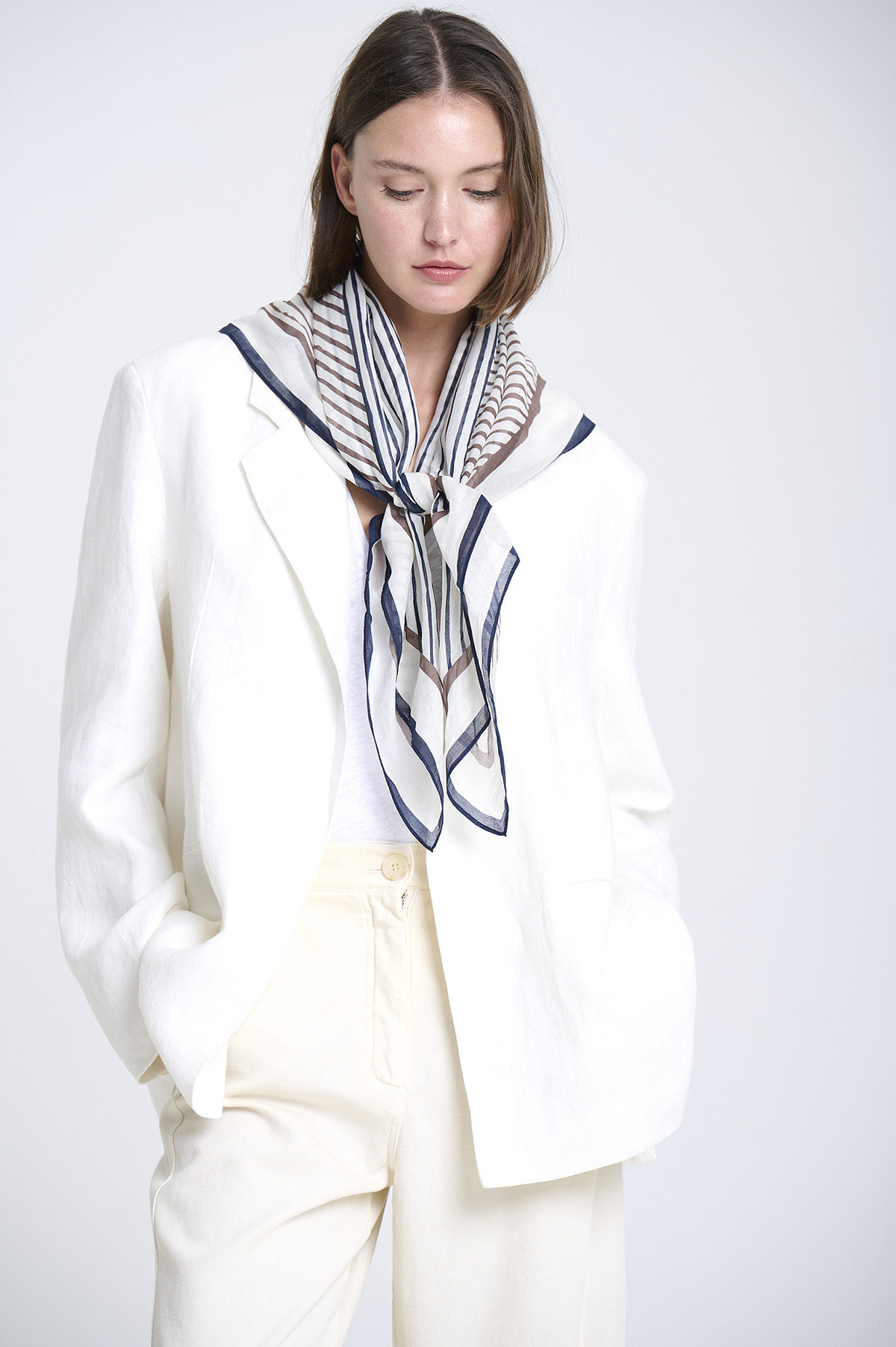 Light cotton voile scarf 6