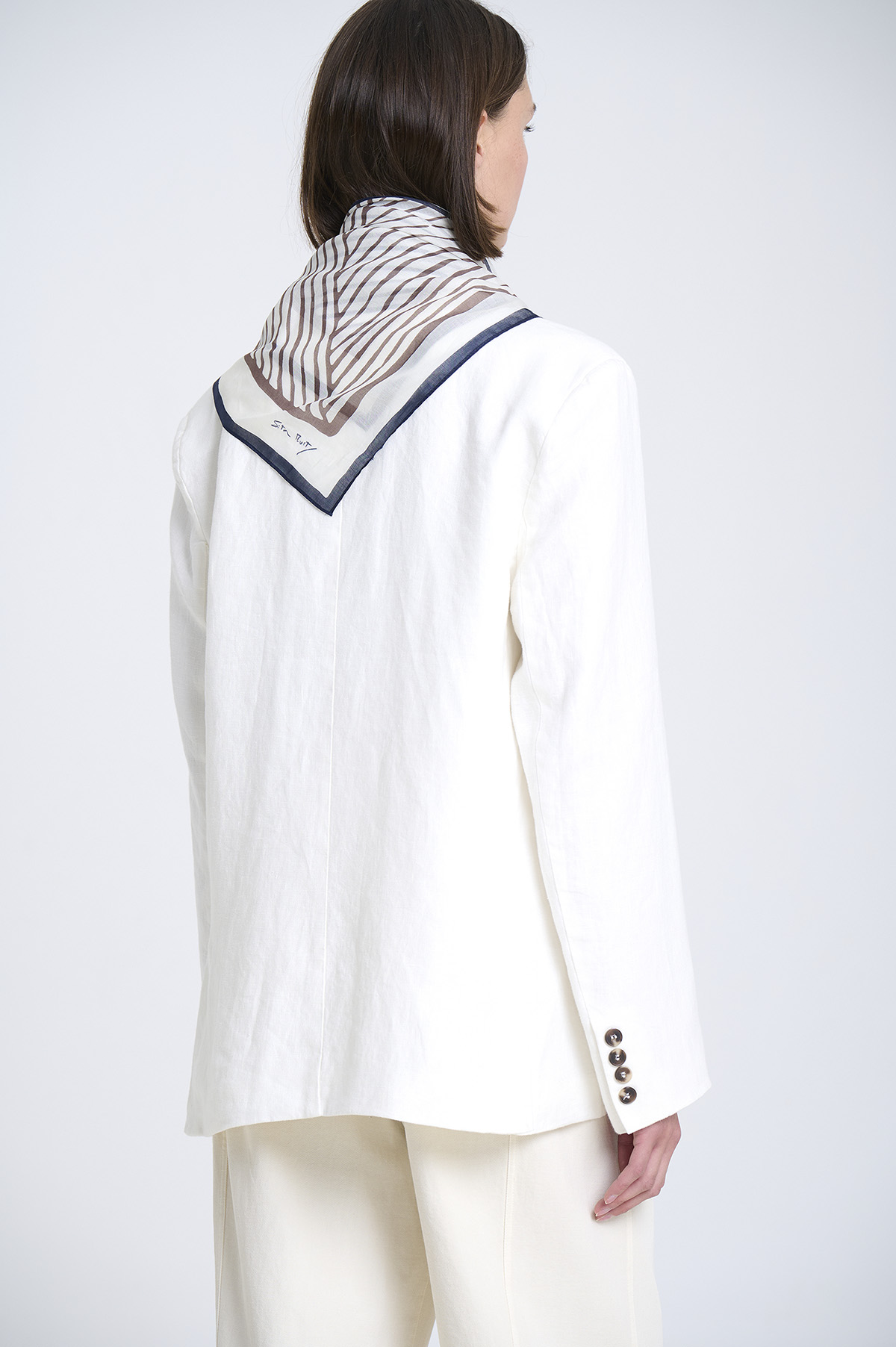 Light cotton voile scarf 8