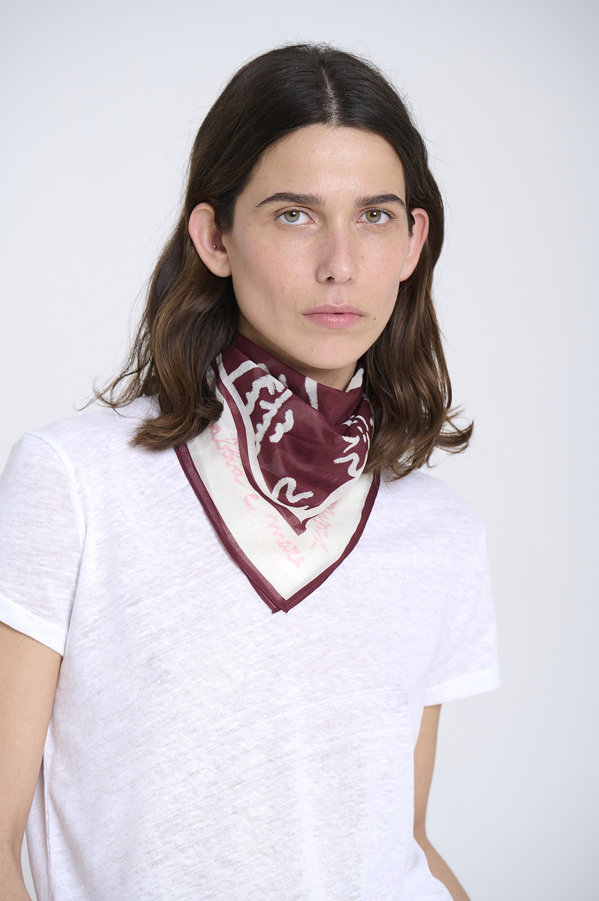 Light cotton voile scarf 1