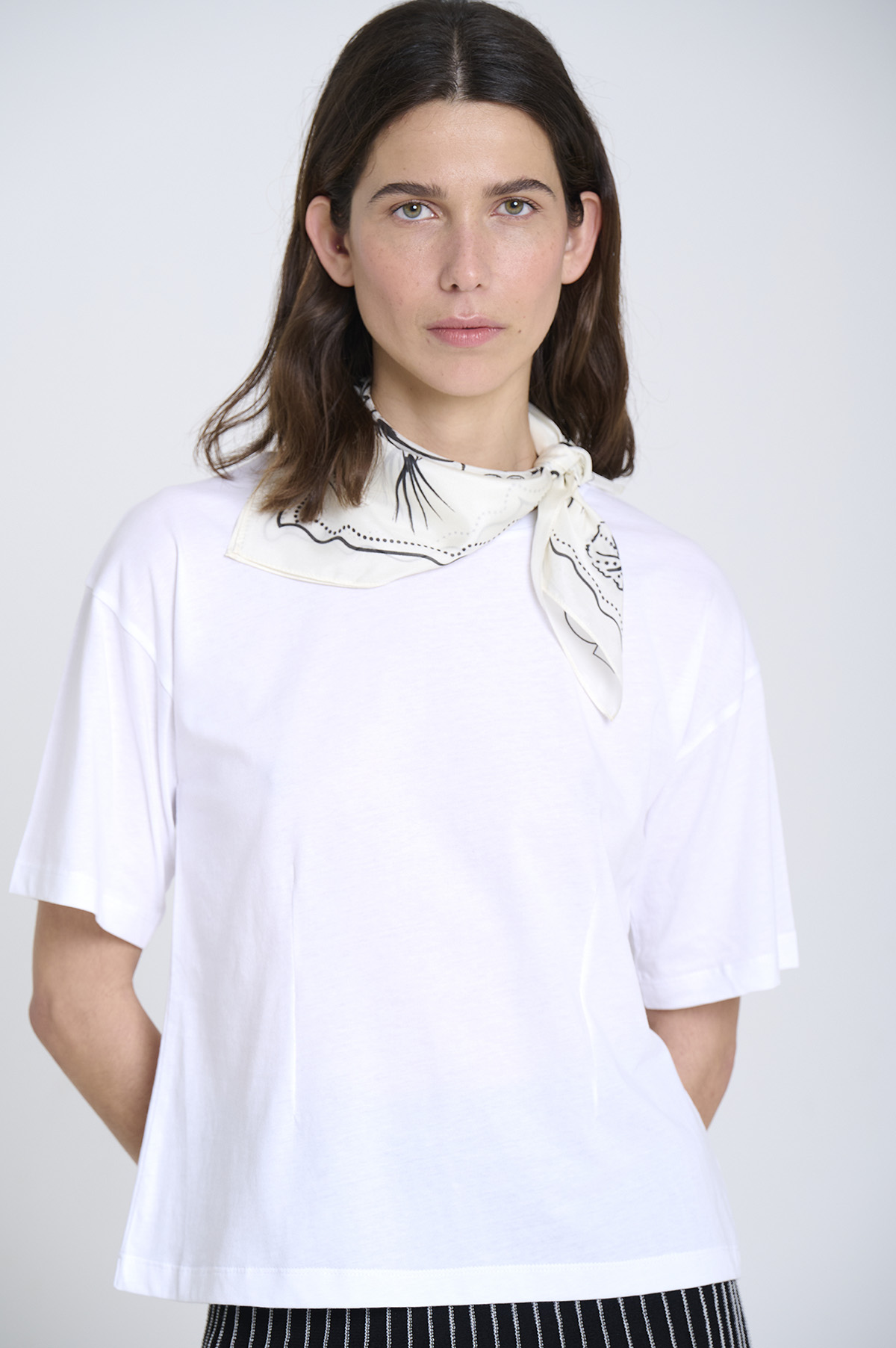 Light habotai silk scarf