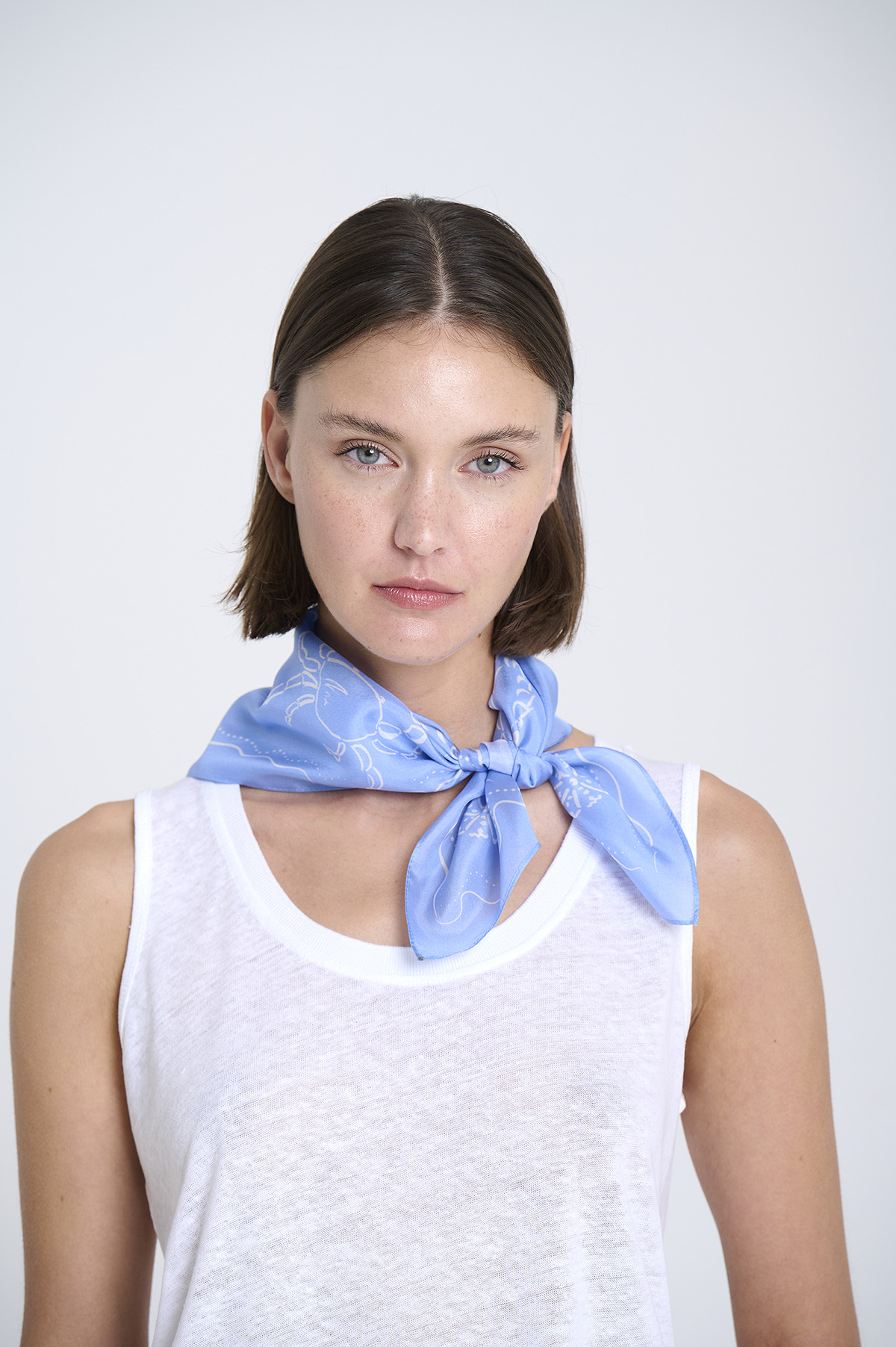 Light habotai silk scarf 1