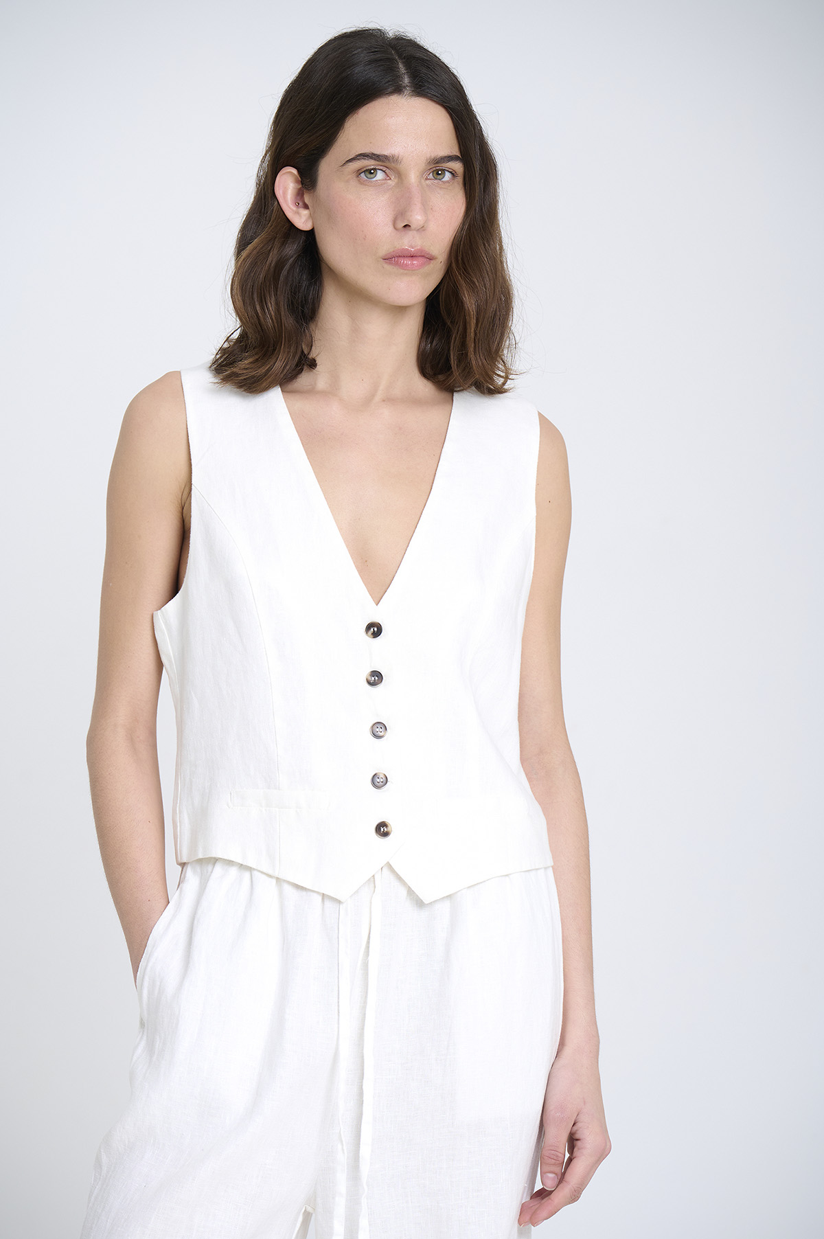 Linen waistcoat