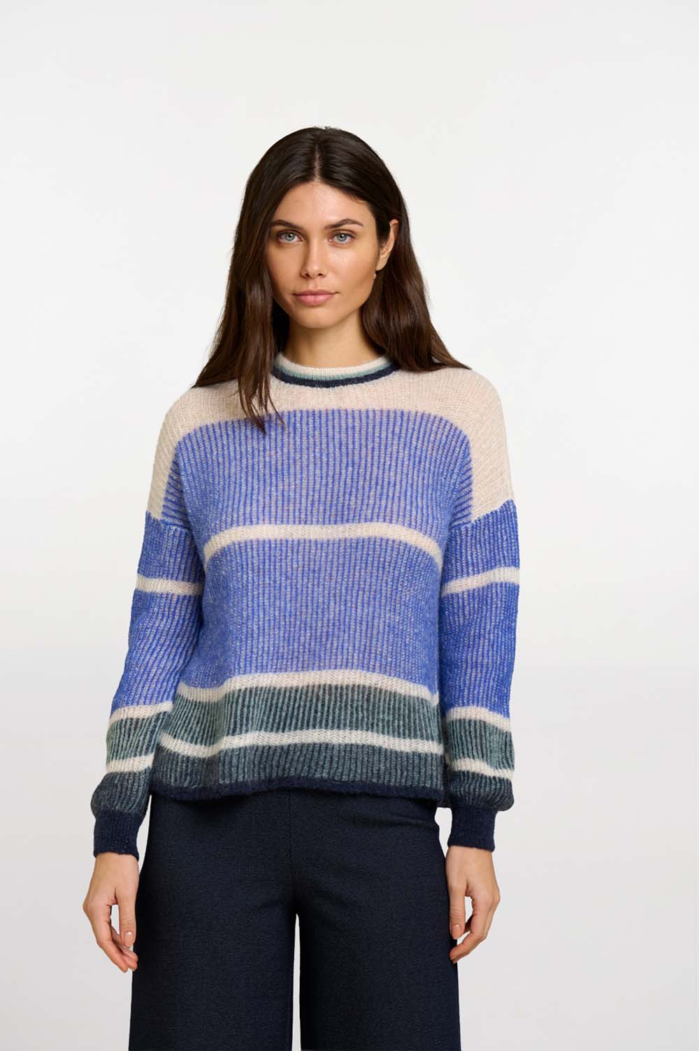 Ribbed crochet sweater 2