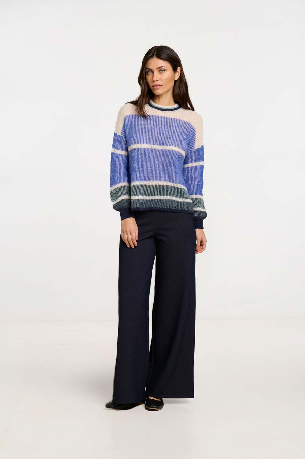 Ribbed crochet sweater 1