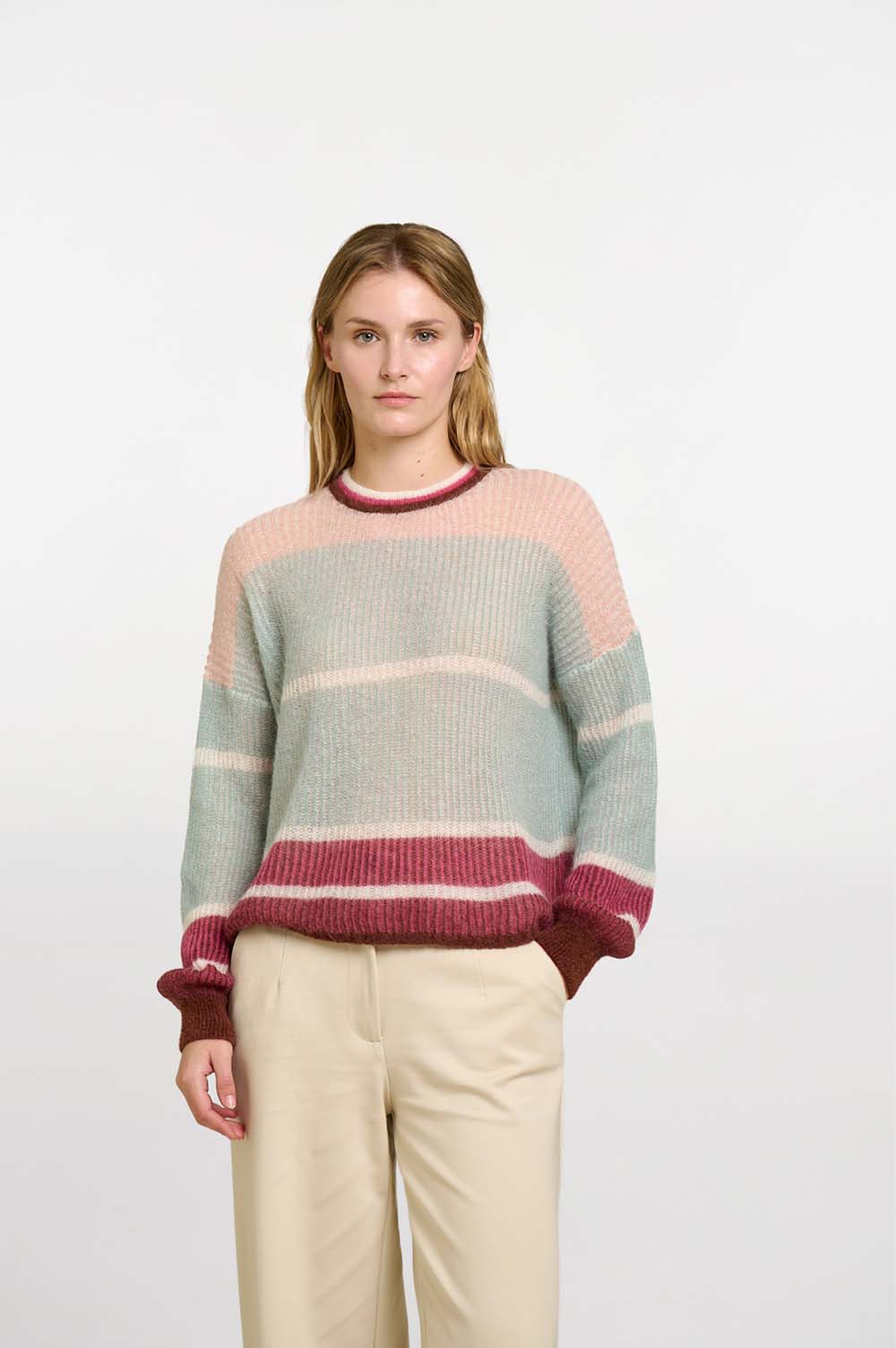 Ribbed crochet sweater 1