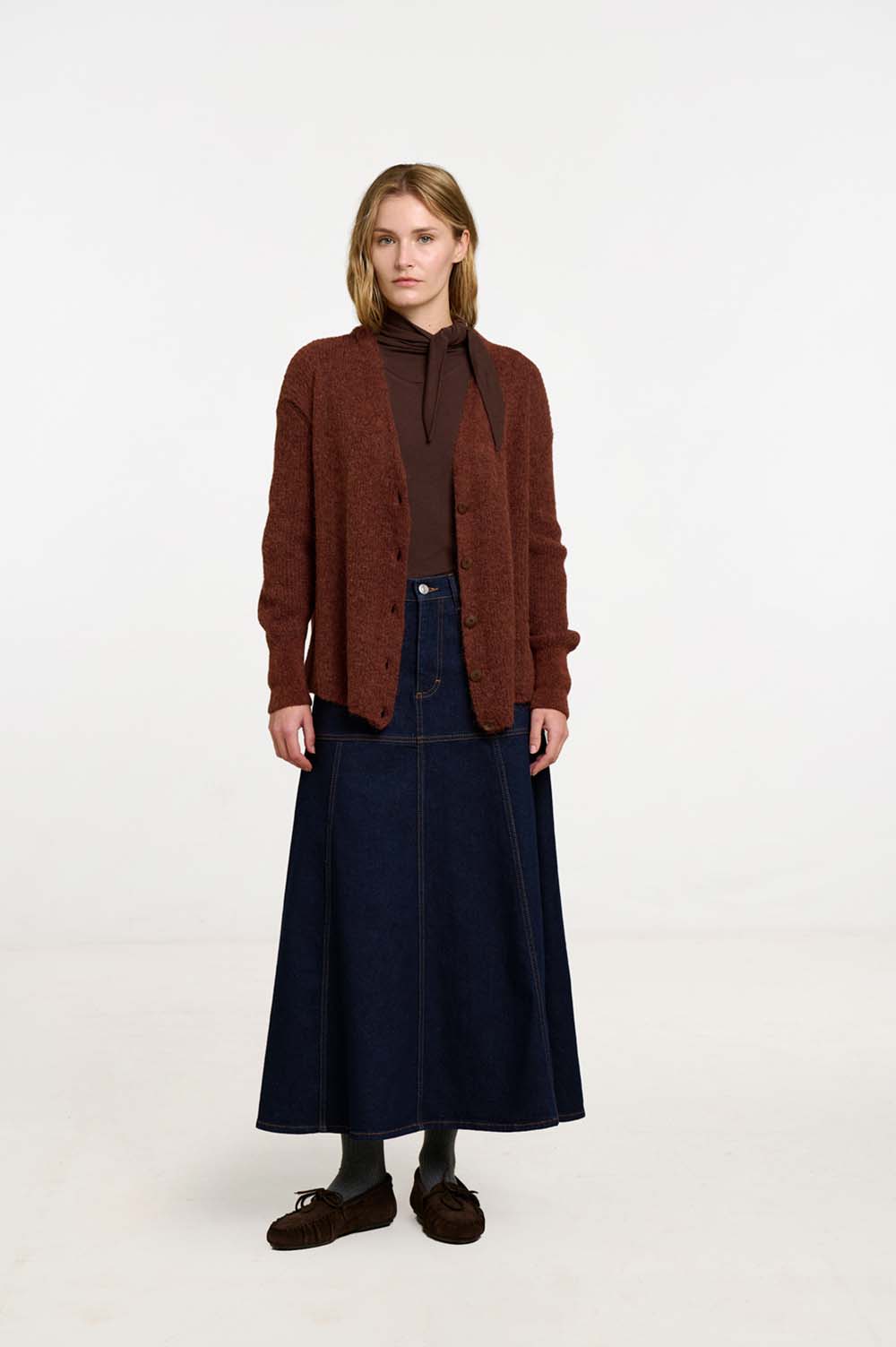 Seed stitch cardigan 1
