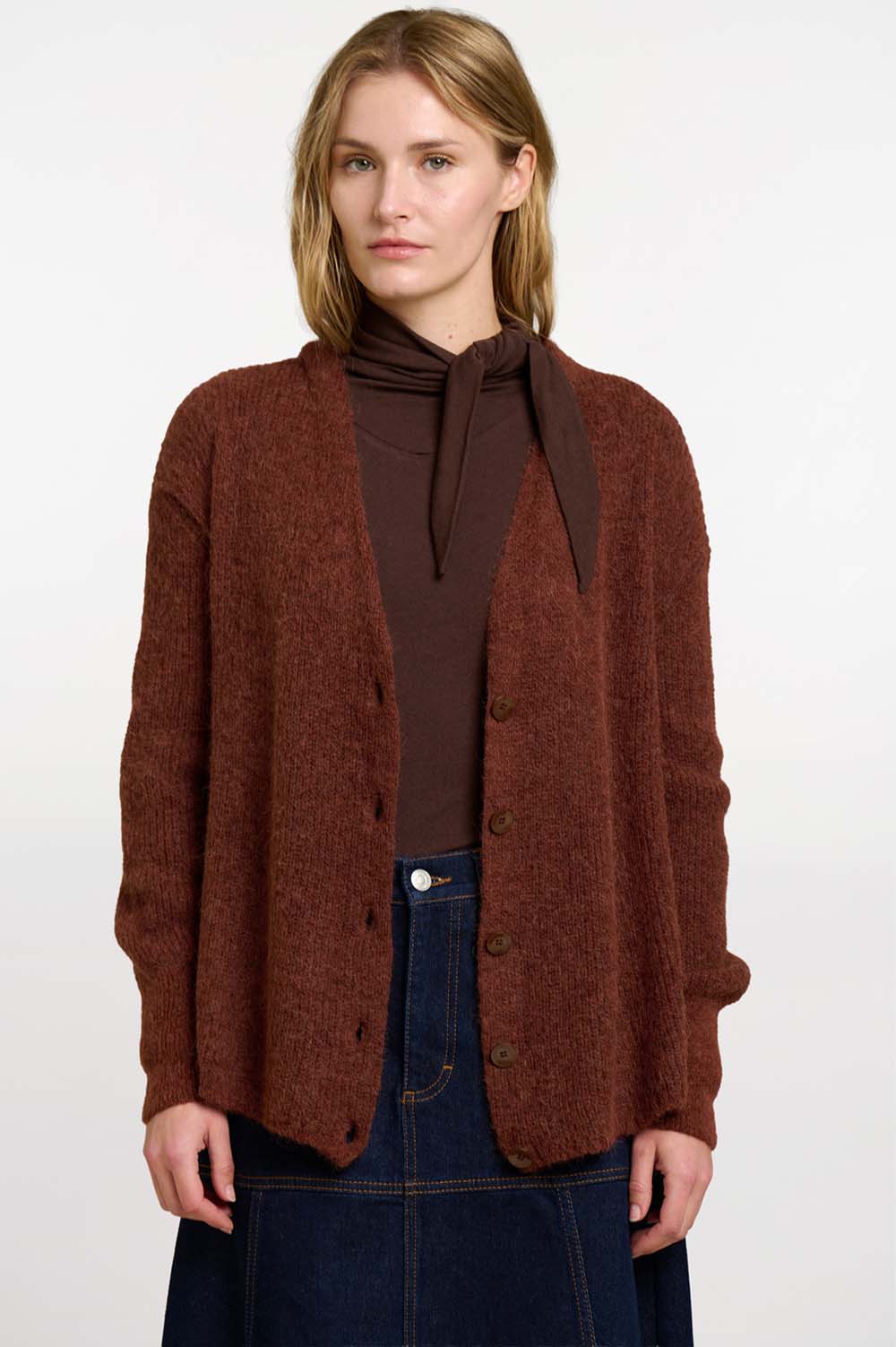 Seed stitch cardigan 2