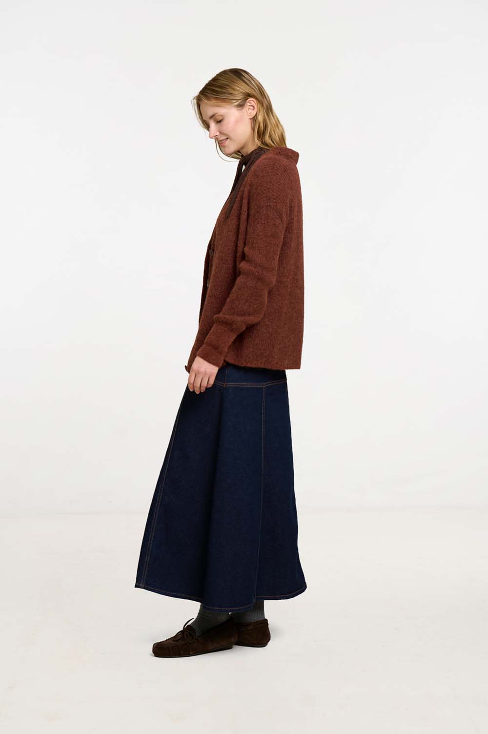 Seed stitch cardigan 3