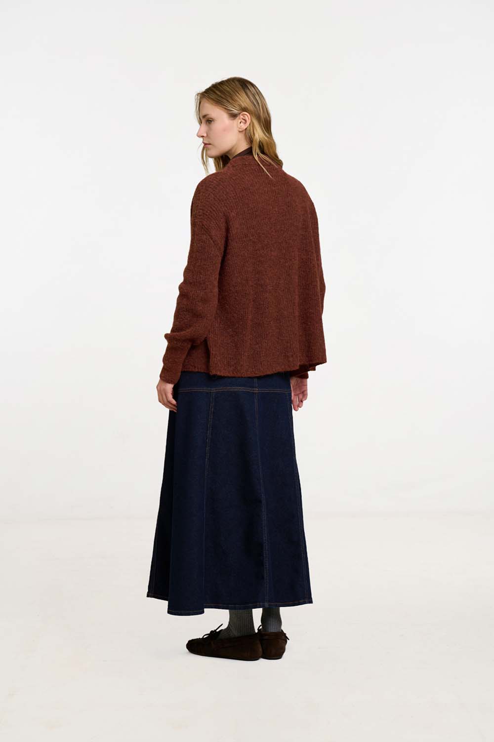 Seed stitch cardigan 5