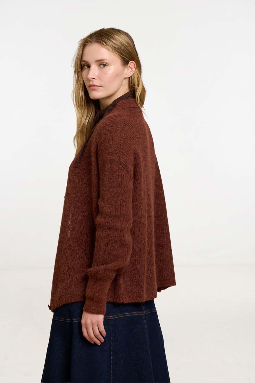 Seed stitch cardigan 4