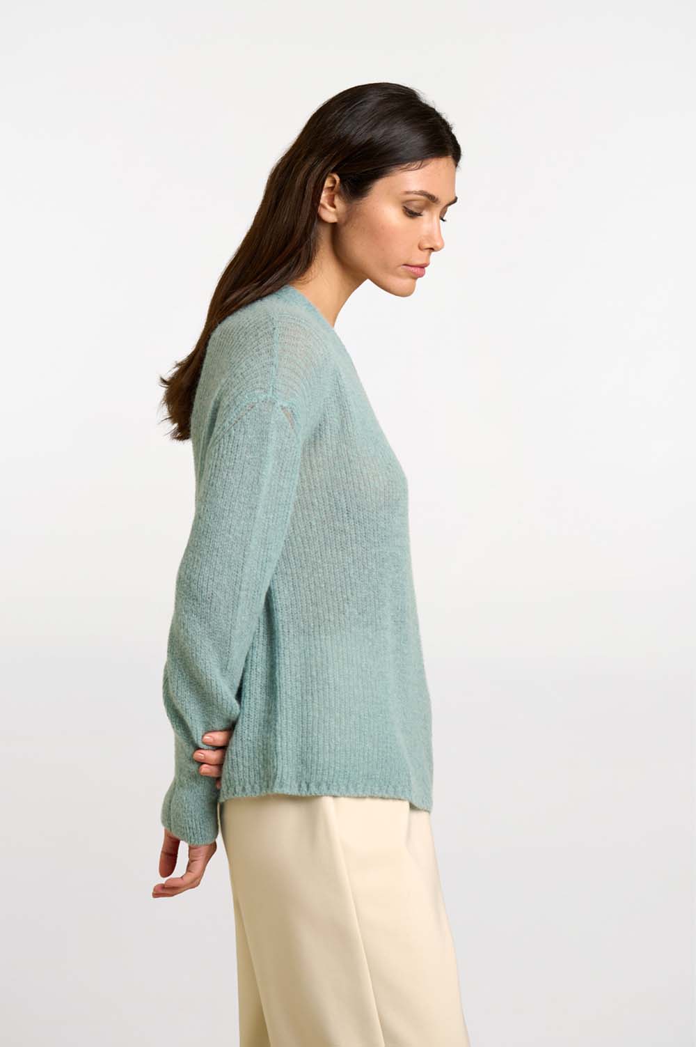 Seed stitch cardigan 3