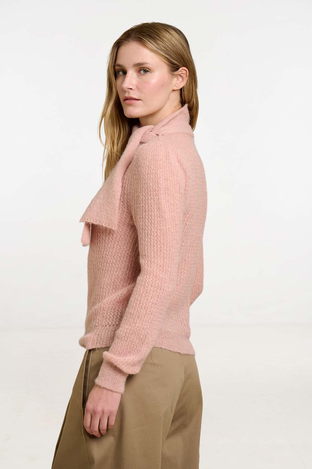 Foulard-neck sweater 5