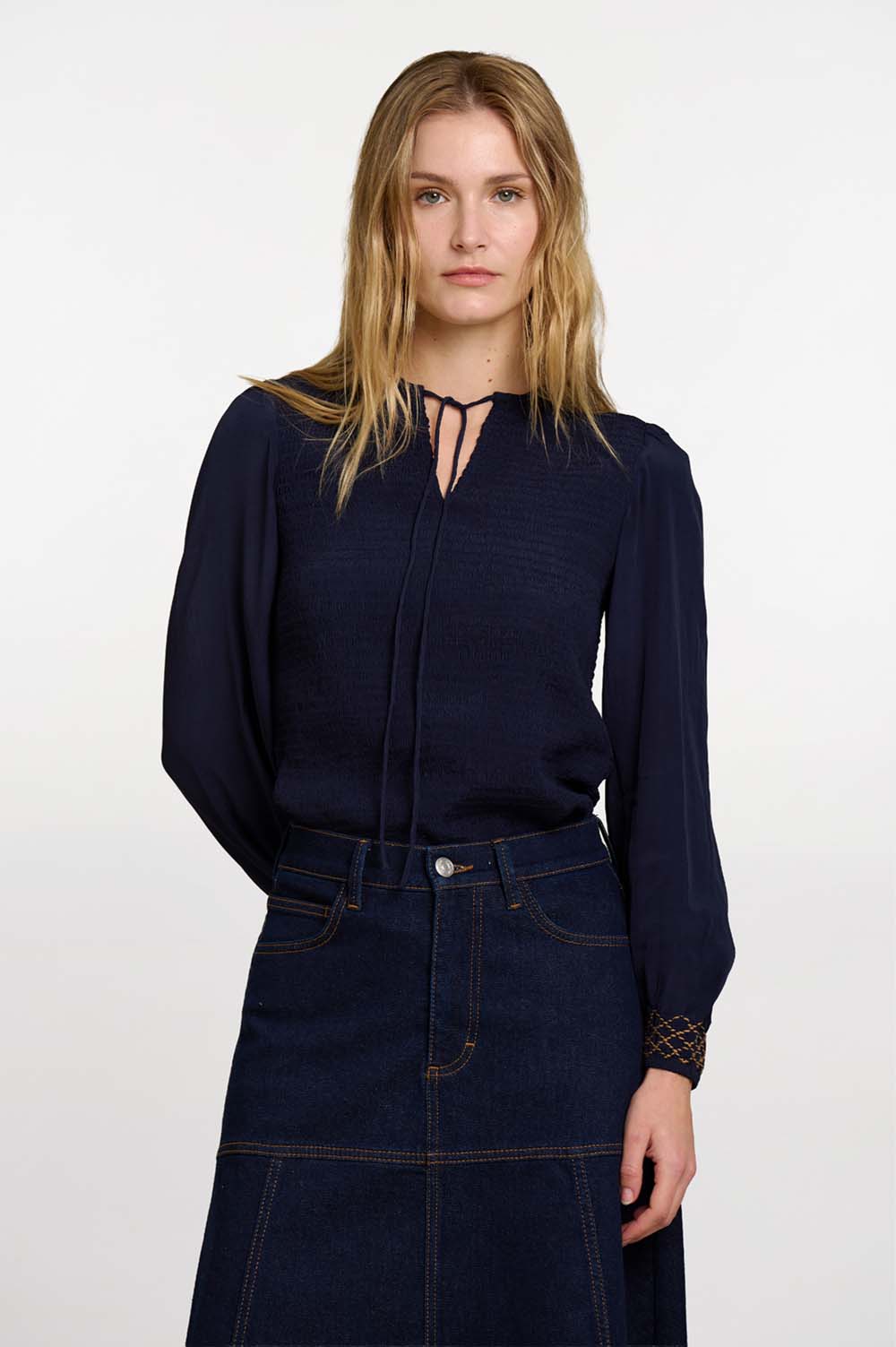 Smocked blouse 2