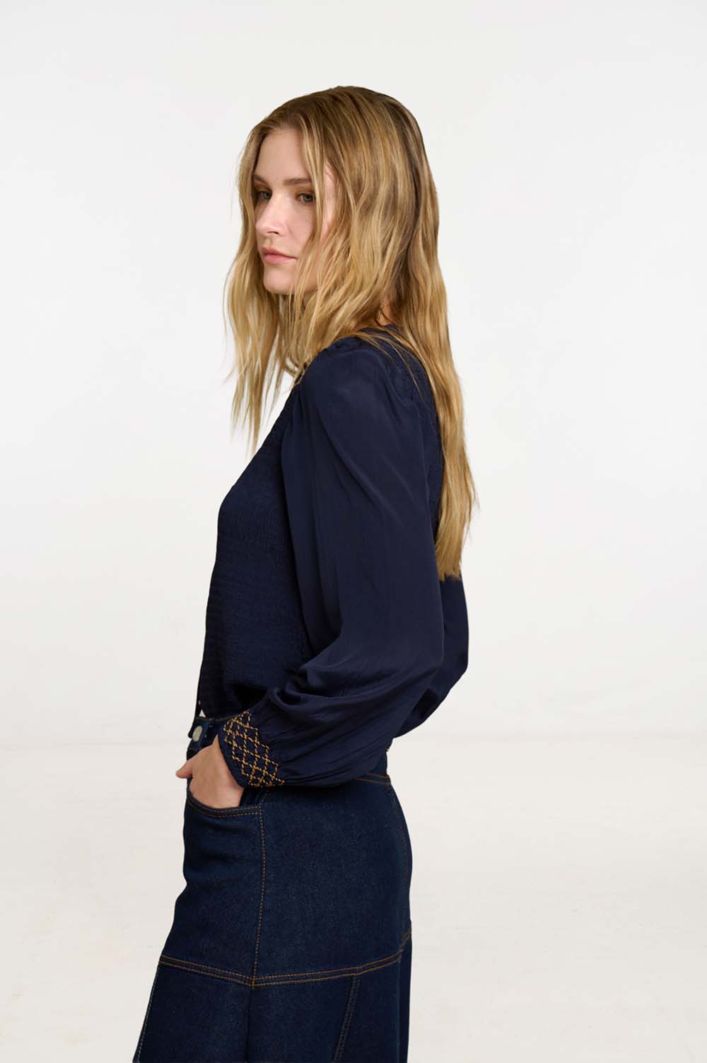 Smocked blouse 4
