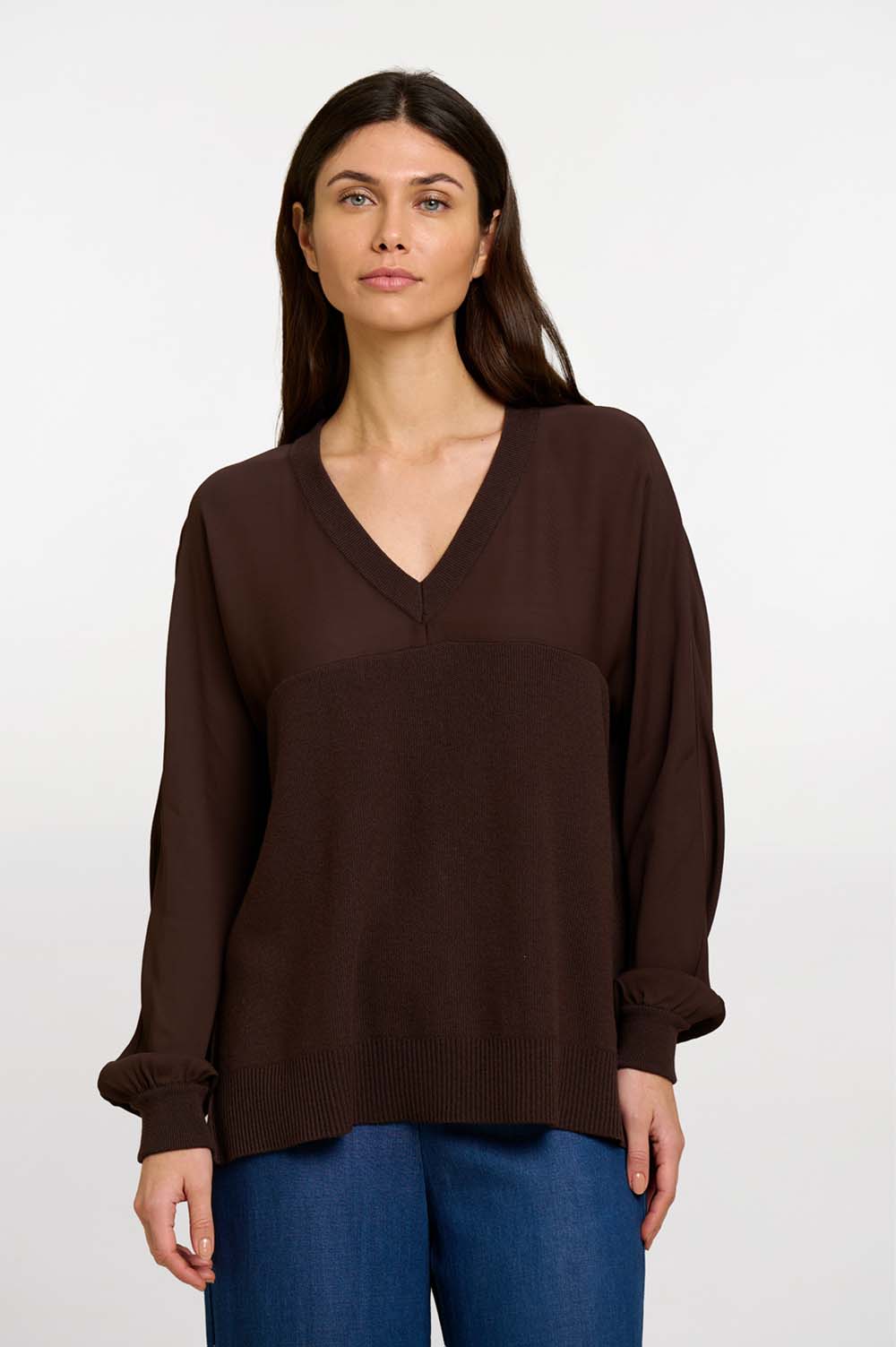 Mixed-material sweater | ICONIC PIECES 1