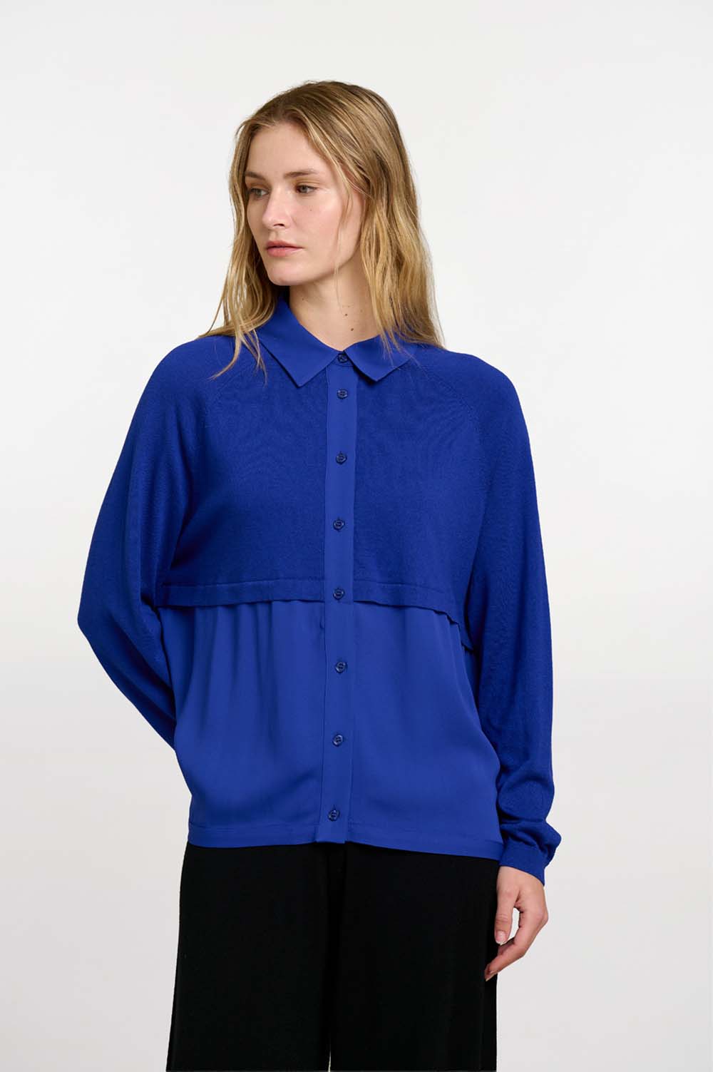 Mixed-material shirt | ICONIC PIECES 2