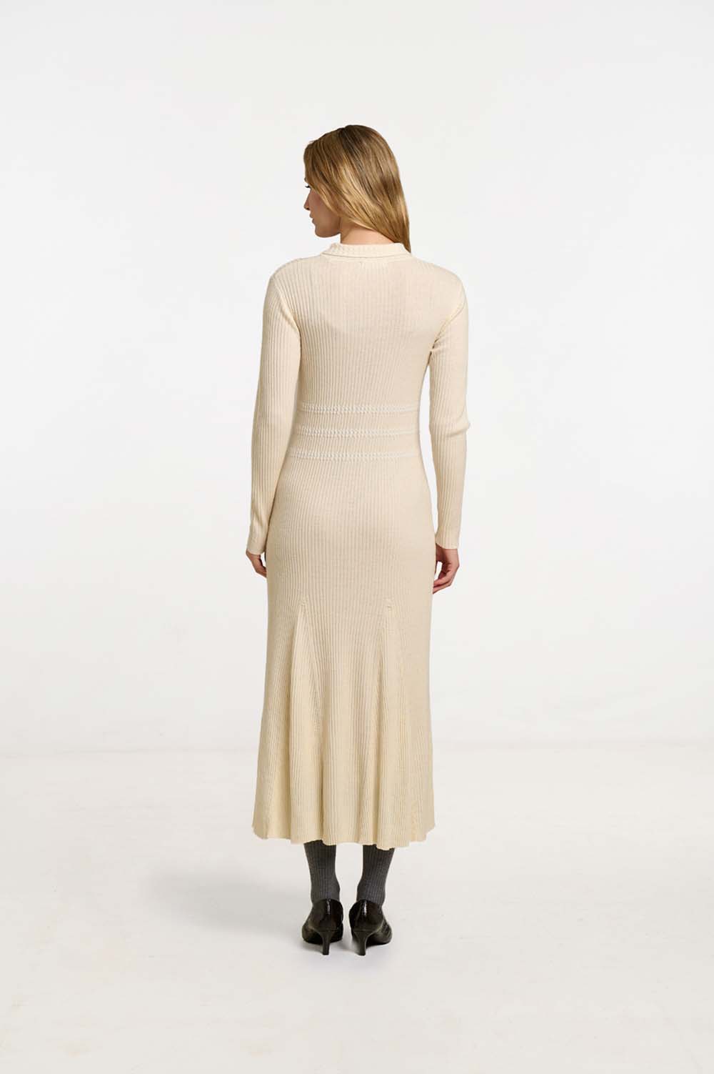 Ribbed godet dress 4