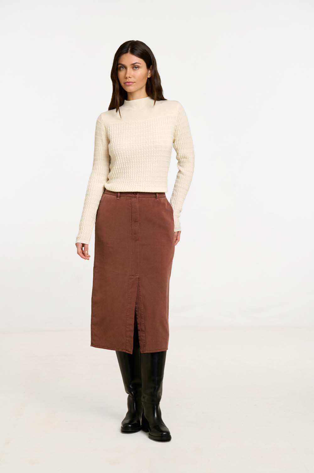 Textured knit sweater 3