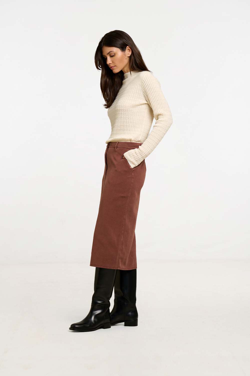 Textured knit sweater 2