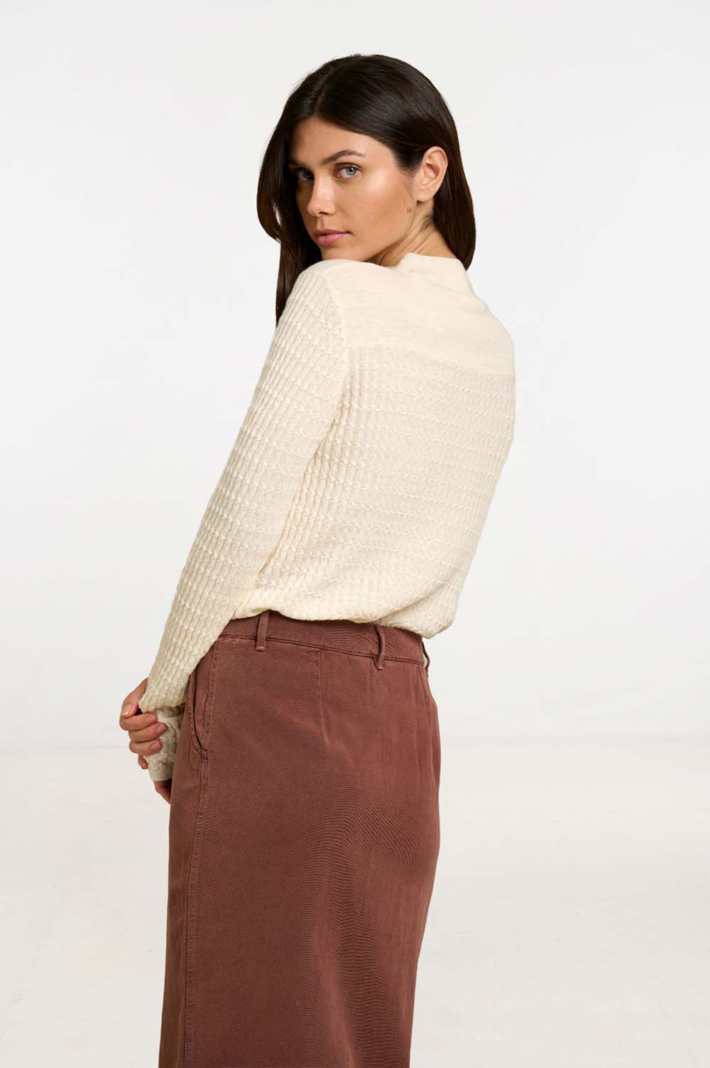 Textured knit sweater 5