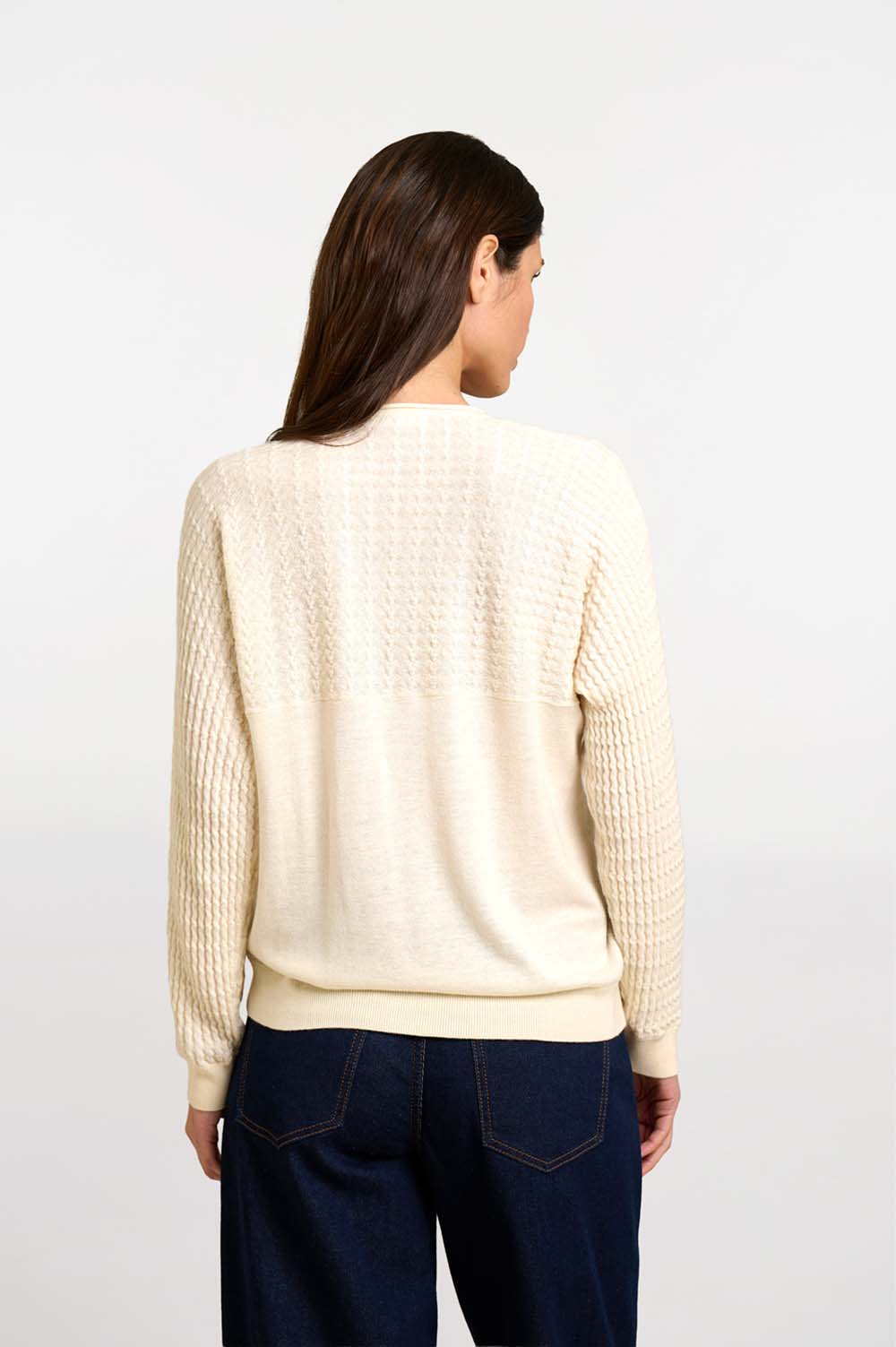 Textured knit sweater 5