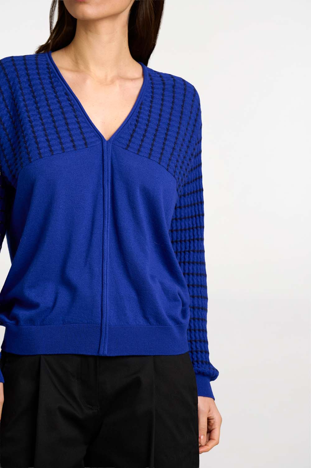 Textured knit sweater 2