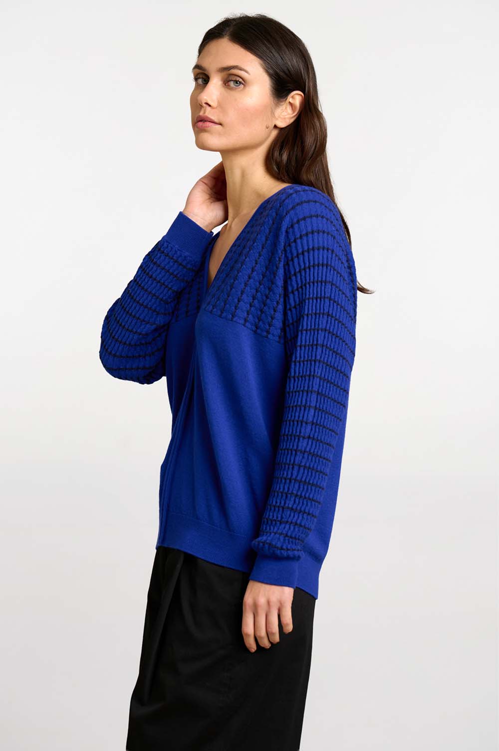 Textured knit sweater 3