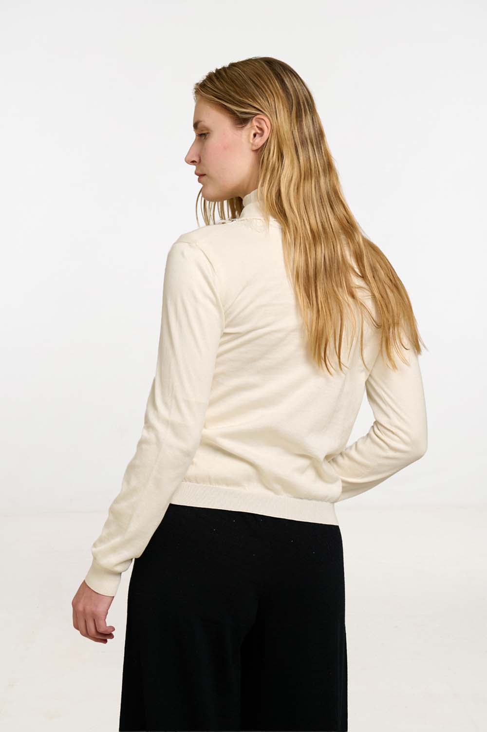 Fringe polo sweater 5
