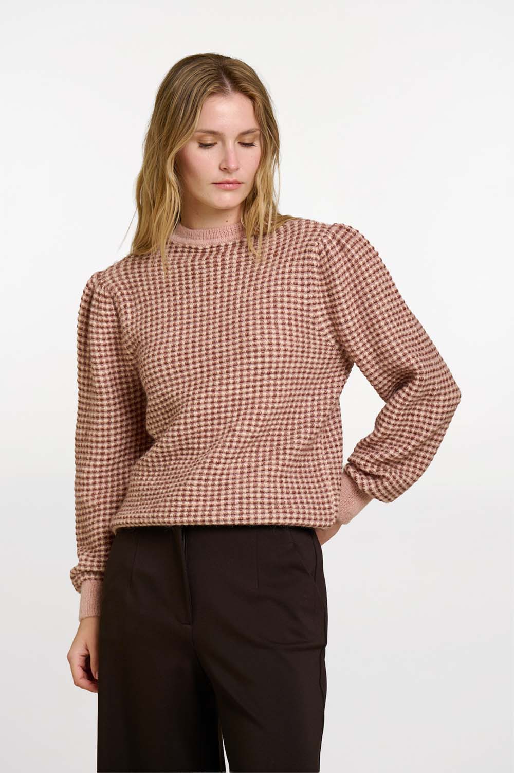 Micro-jacquard sweater 2