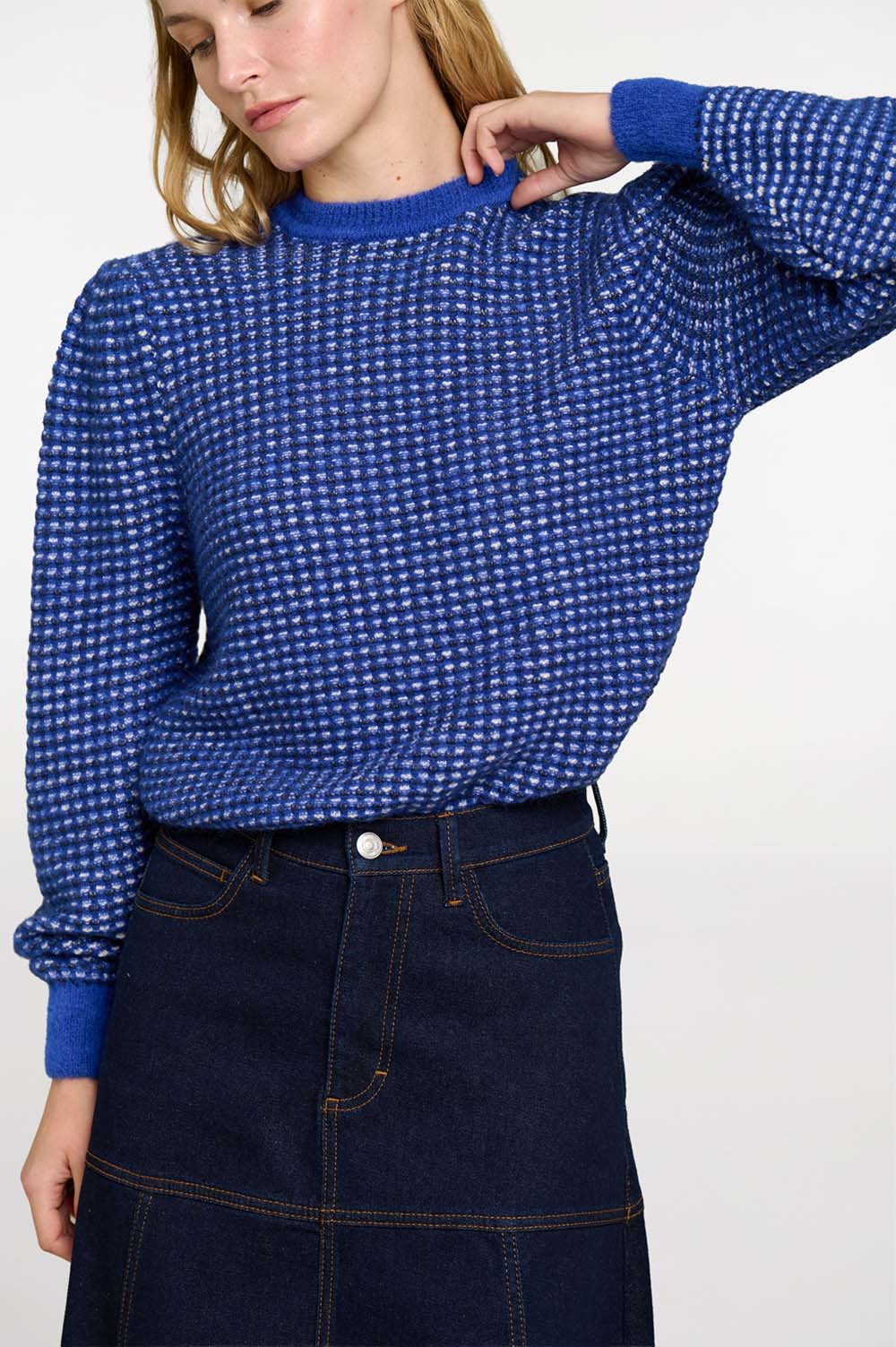 Micro-jacquard sweater 3
