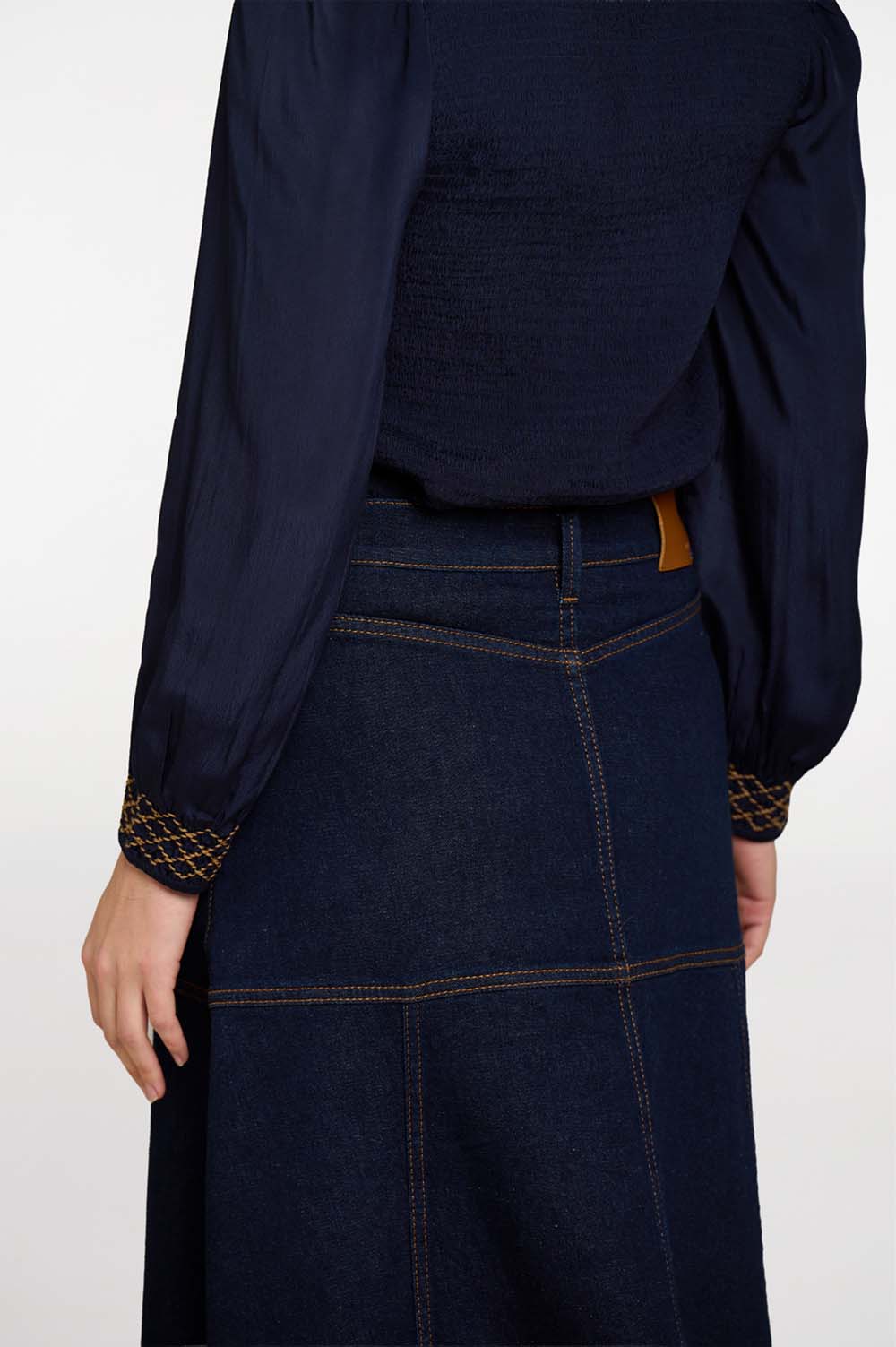 Midi denim skirt 4