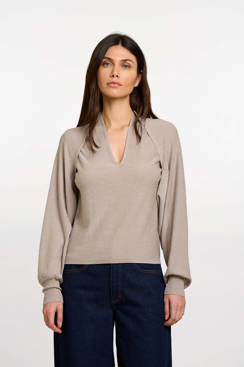Sequin knit sleeves 1