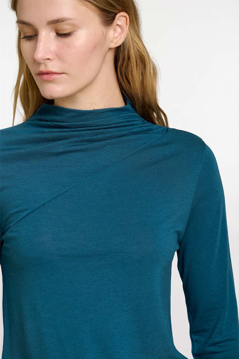 High-neck T-shirt