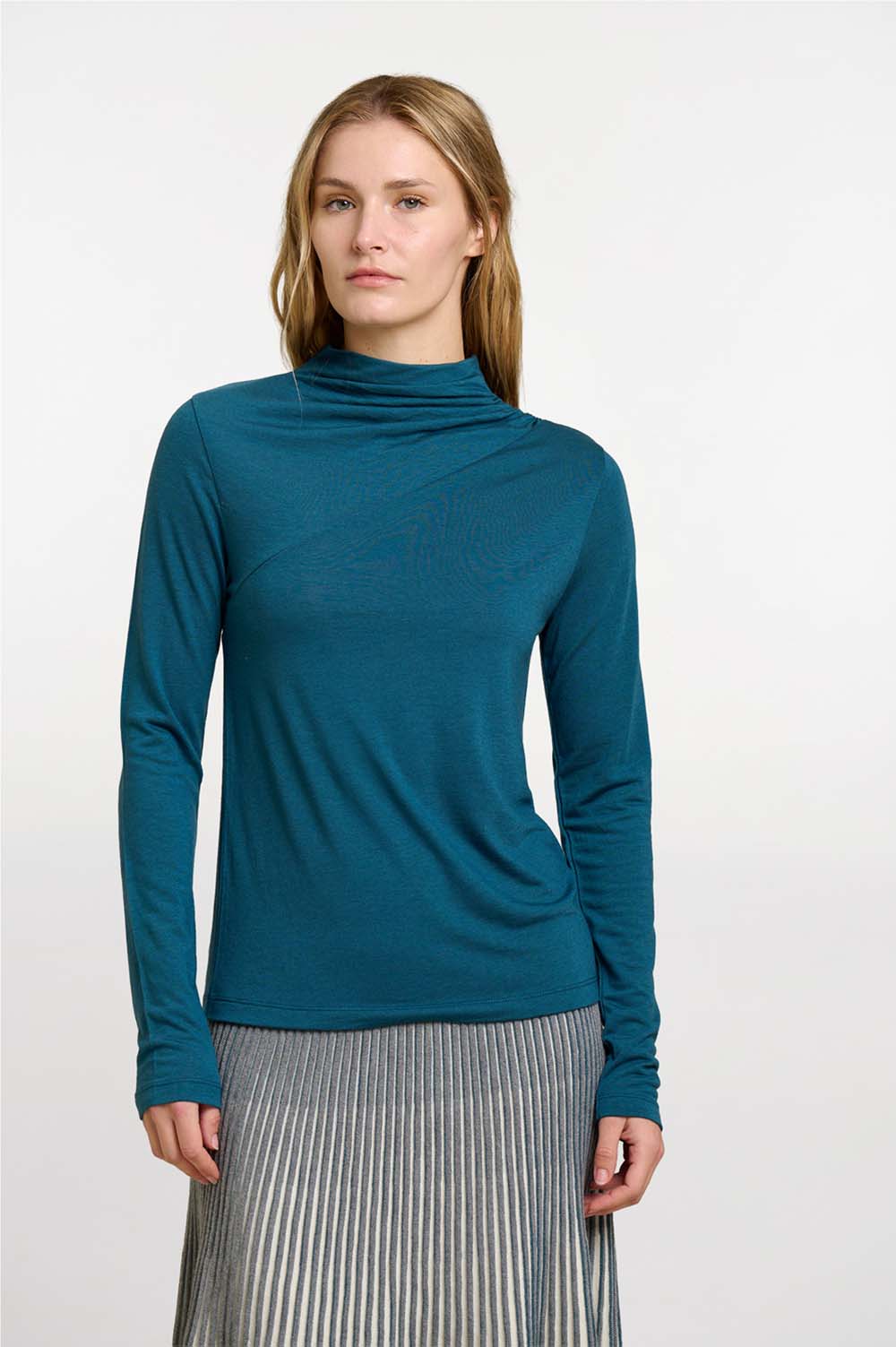 High-neck T-shirt 1