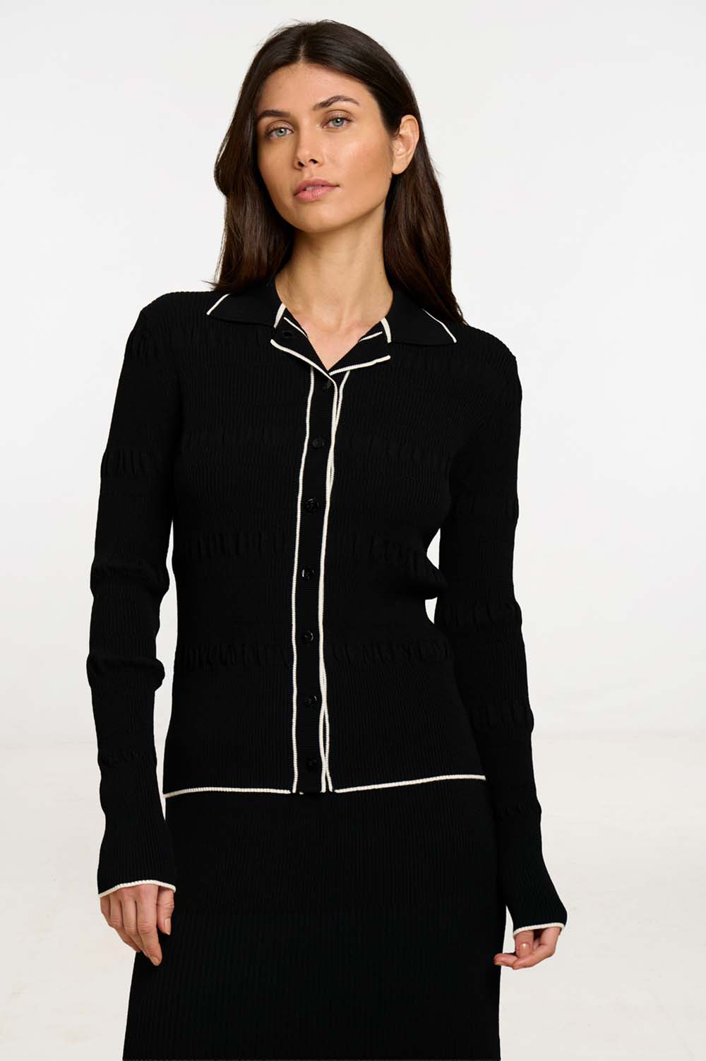 Contrast rib jacket 3