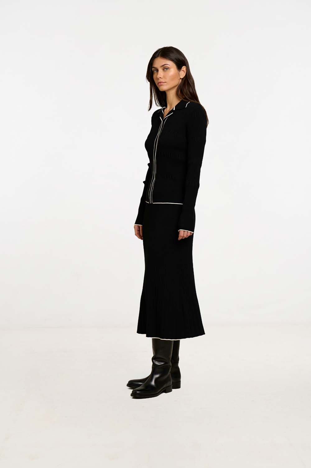Contrast rib jacket 2