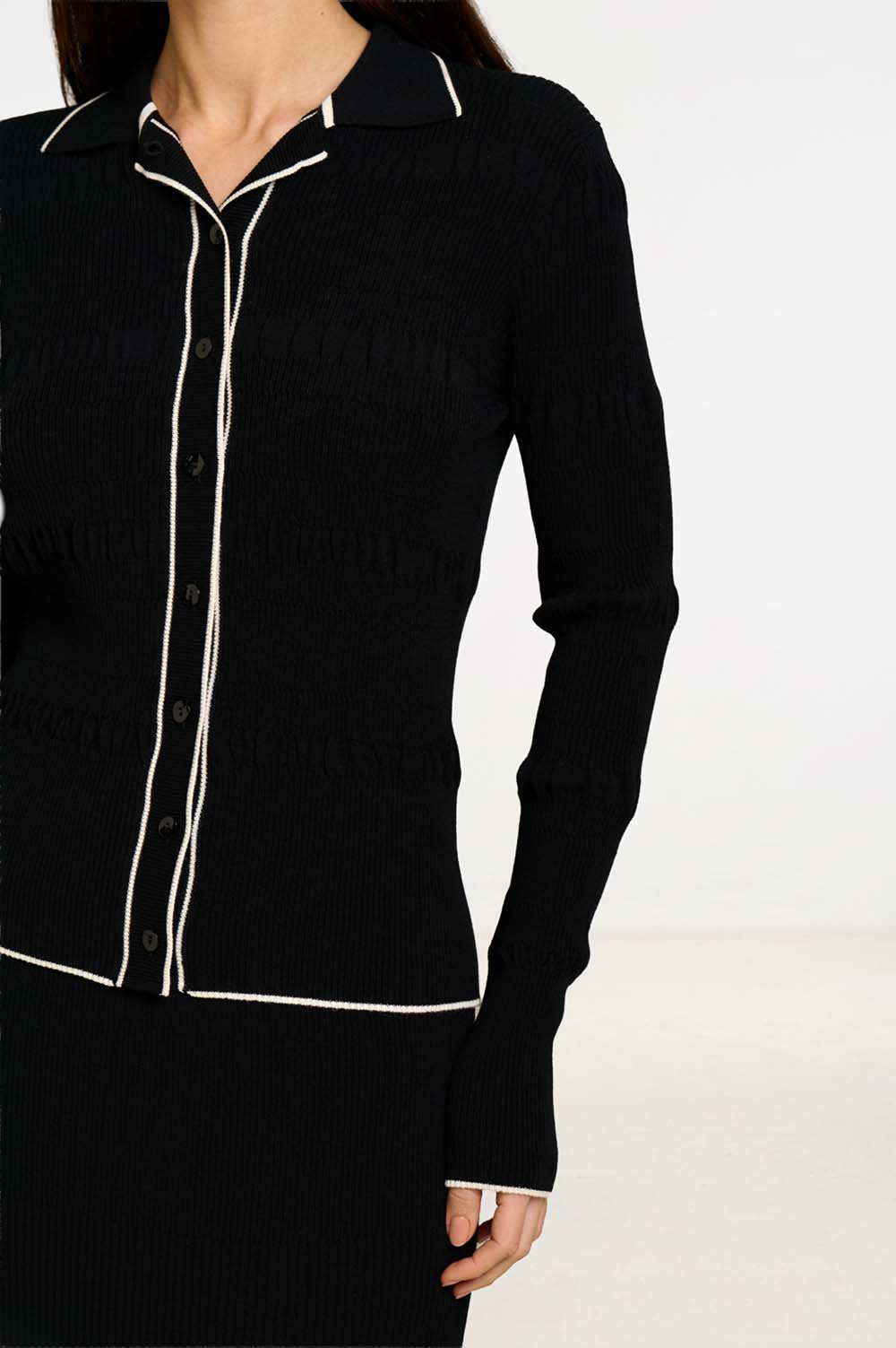 Contrast rib jacket 1