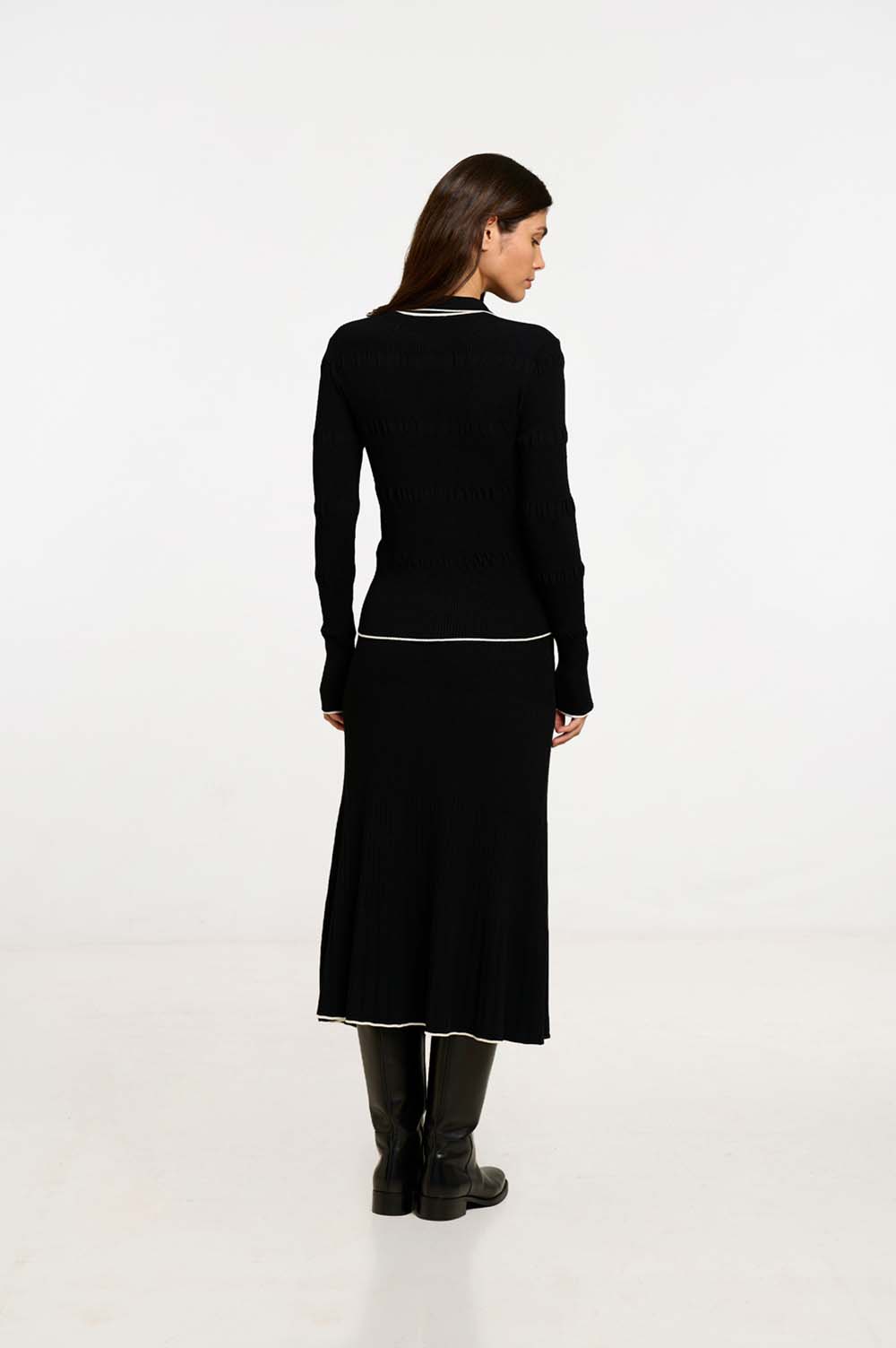Contrast rib skirt 4