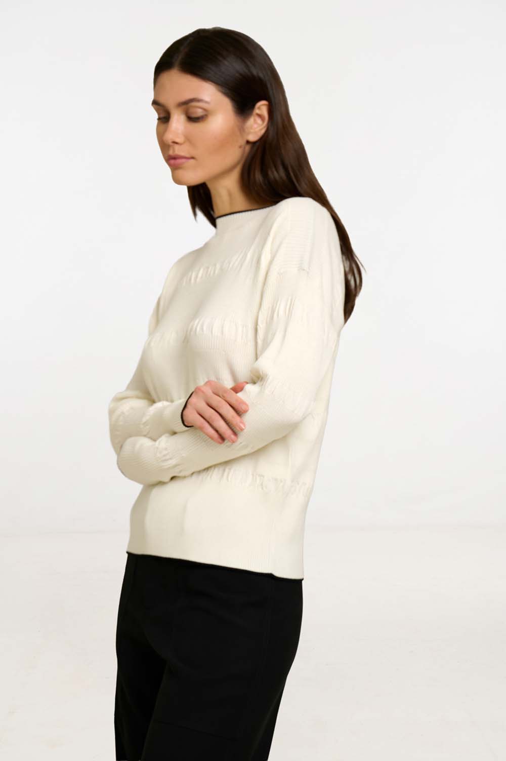 Boat neck sweater 2