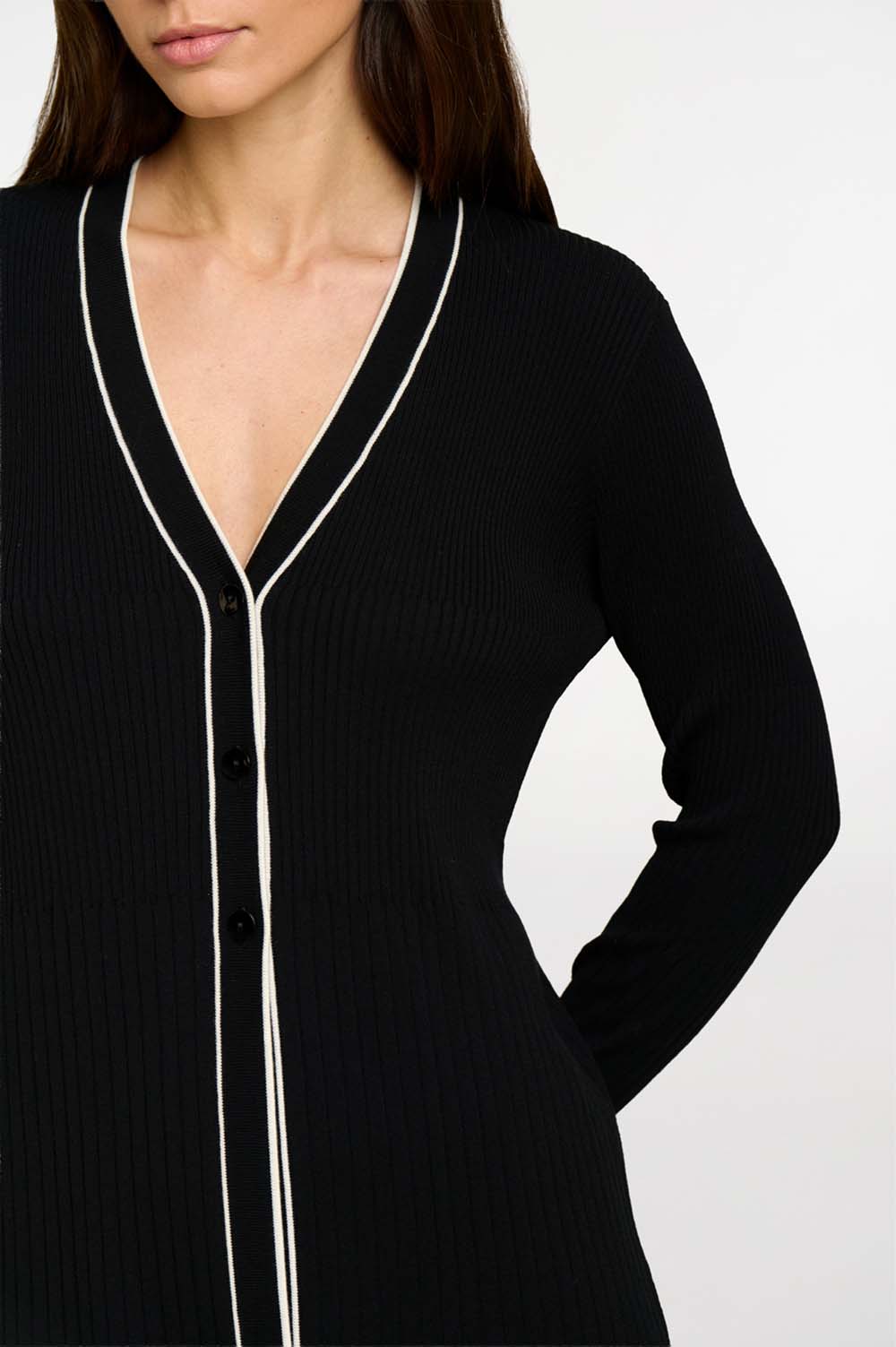 Long rib cardigan 3