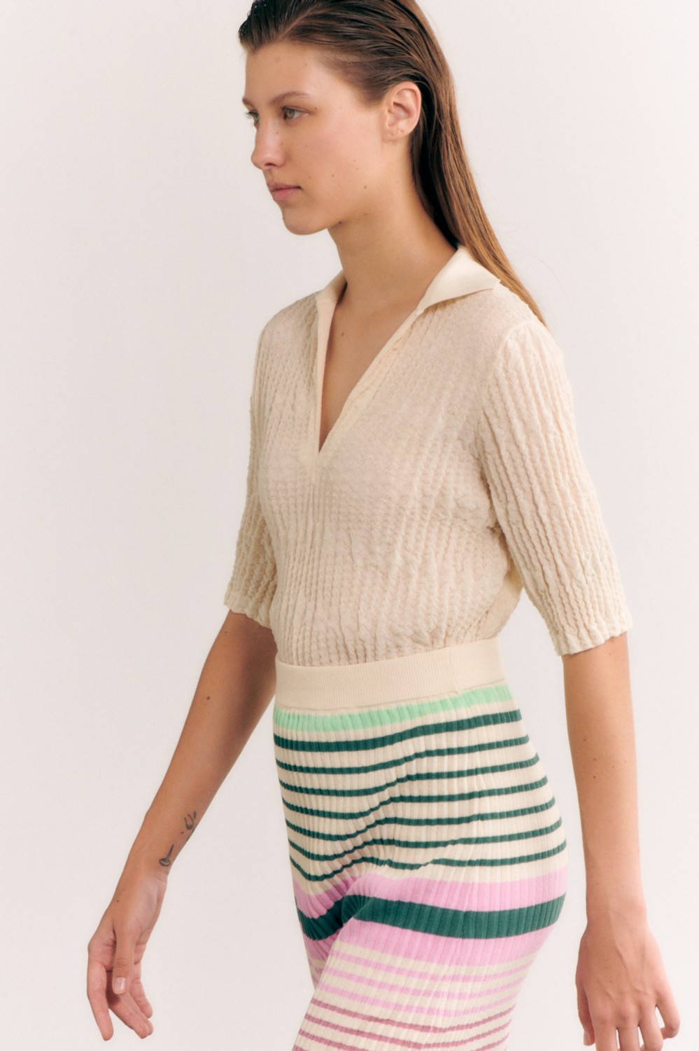 Knitted polo sweater 2