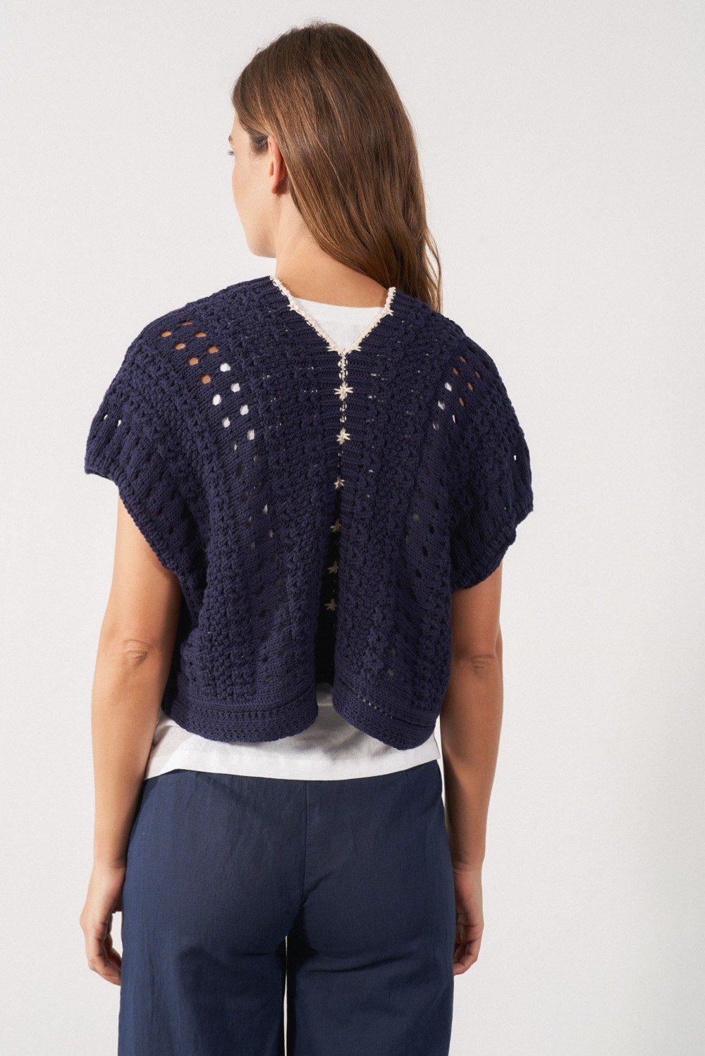 Crochet effect waistcoat 1