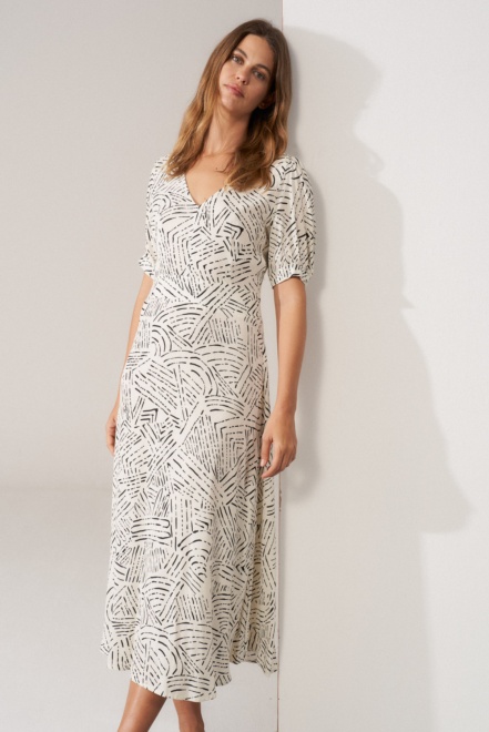 Viscose printed dress