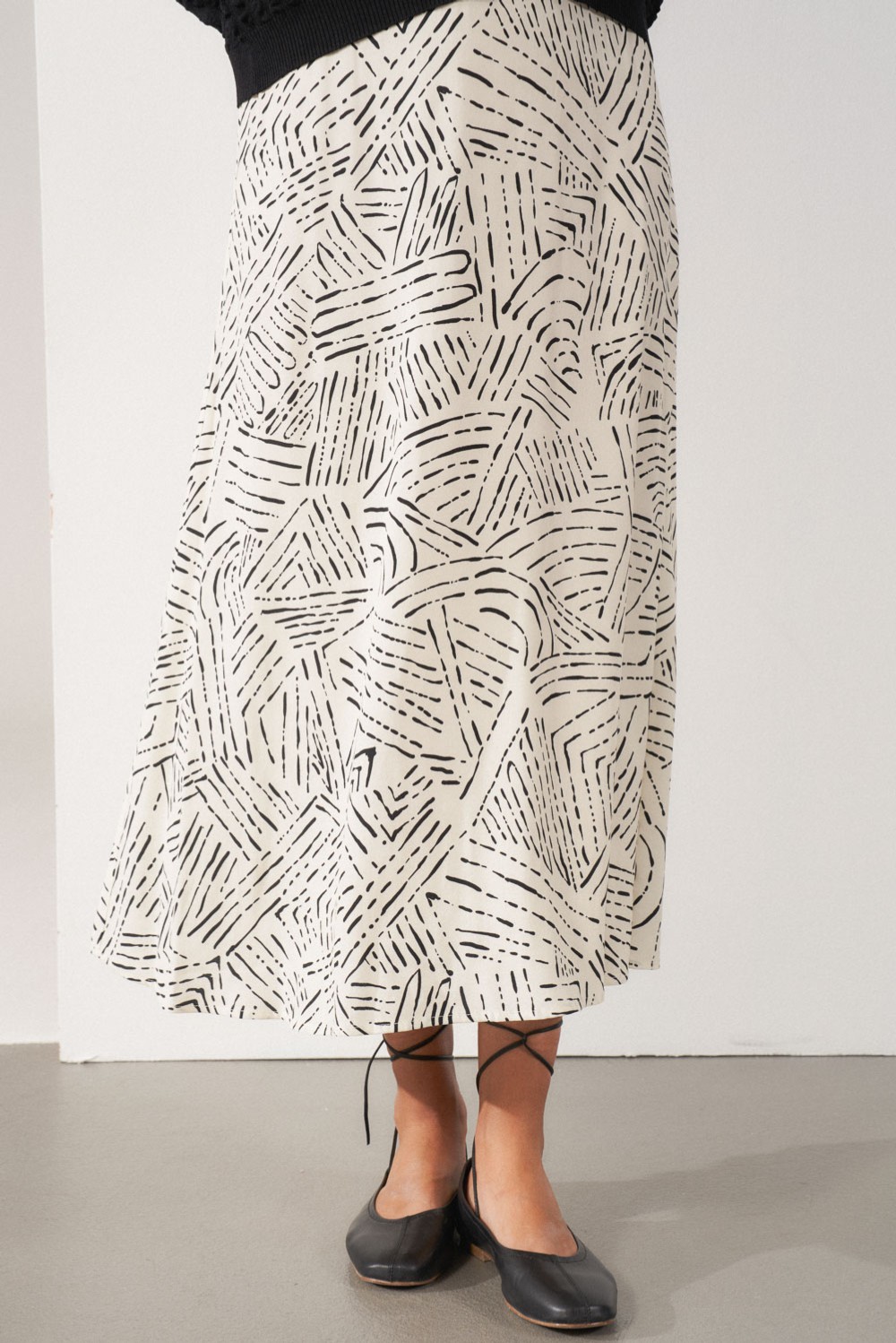Viscose printed skirt 1