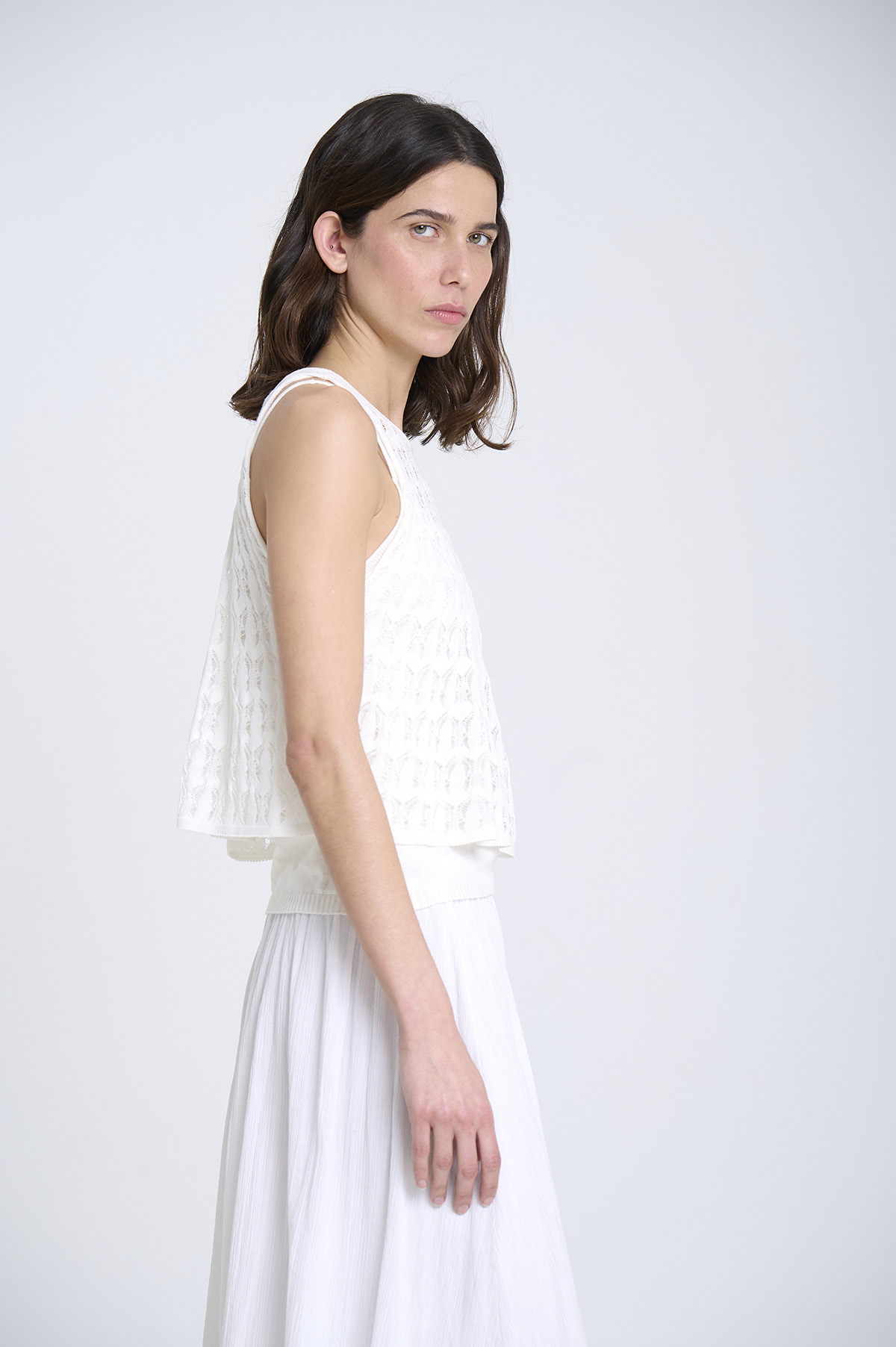 Openwork Top Openwork knit top